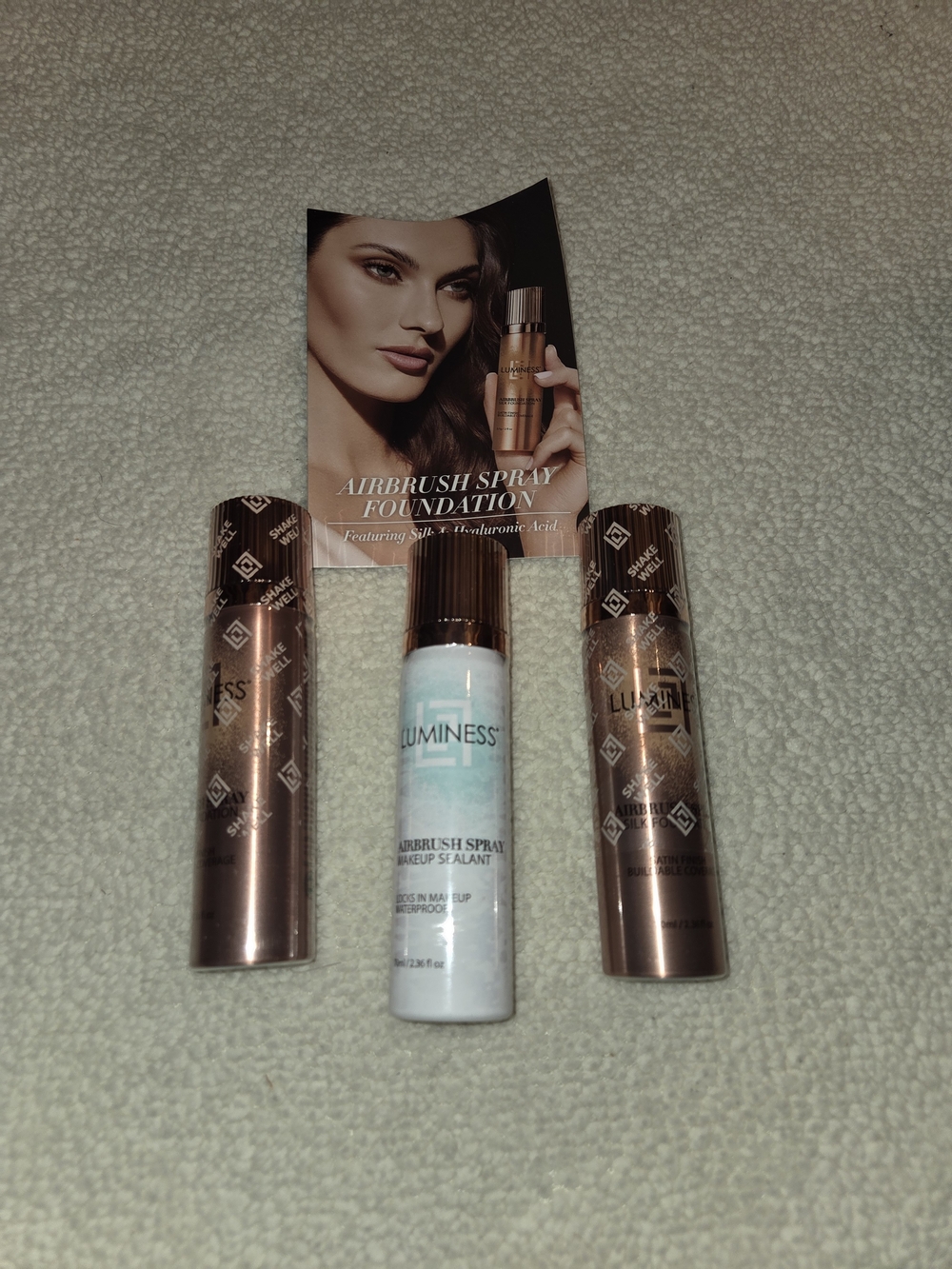 Luminess 3 piece airbrush 3 Step foundation system NIP fair 020 color